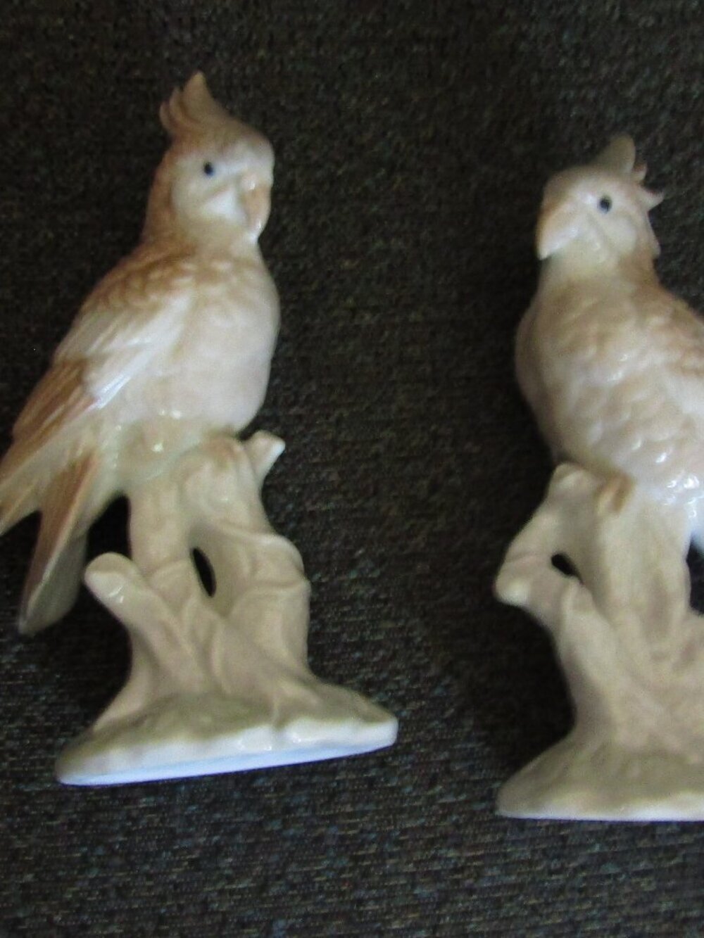 Vint Set of 2 Porcelain OMC JAPAN Otagiri Mercantile Company COCKATIEL BIRDS